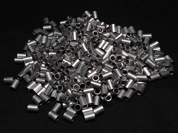 Aluminum Spacer 1/8 OD x #2 Hole x 3/16 Long