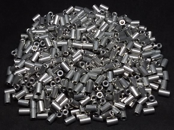 Aluminum Spacer 3/16 OD x #2 Hole x 5/16 Long