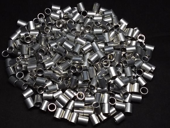 Aluminum Spacer 1/4 OD x #10 Hole x 5/16 Long