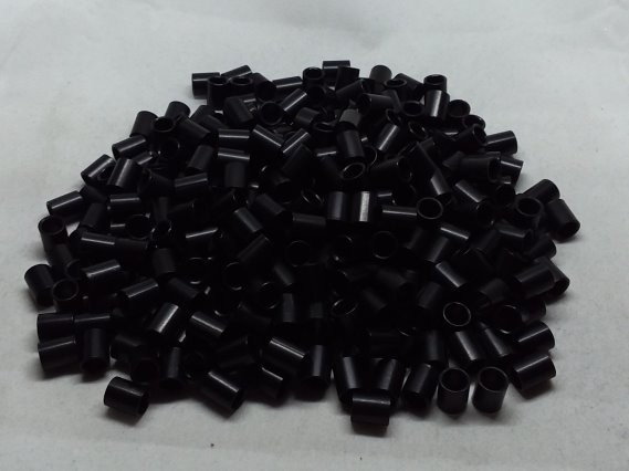 Aluminum Spacer 1/4 OD x #10 Hole x 5/16 Long-Black Anodized