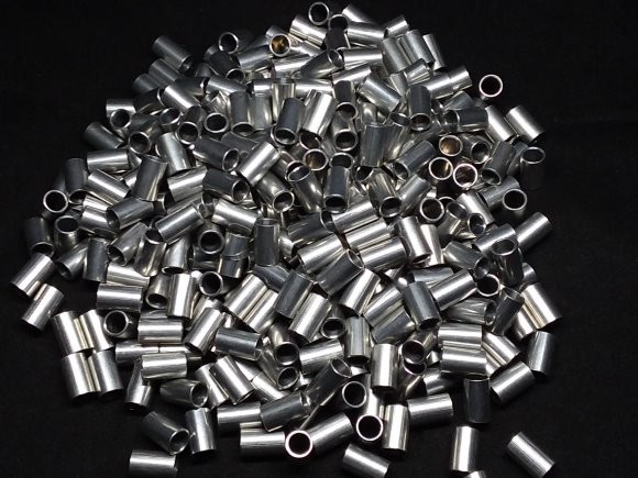 Aluminum Spacer 1/4 OD x #10 Hole x 13/32 Long