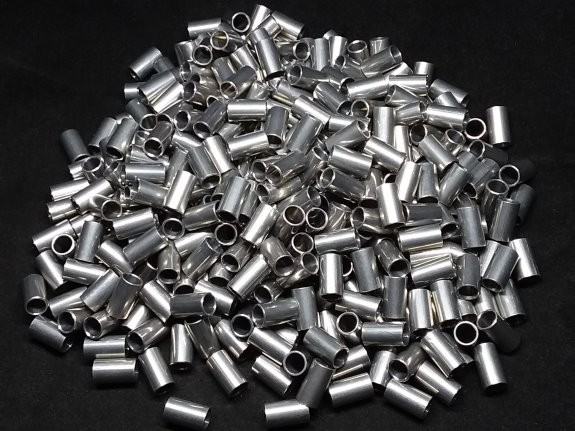 Aluminum Spacer 1/4 OD x #10 Hole x 7/16 Long 