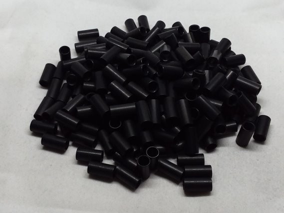 Aluminum Spacer 1/4 OD x #10 HOle x 1/2 Long - Black Anodized
