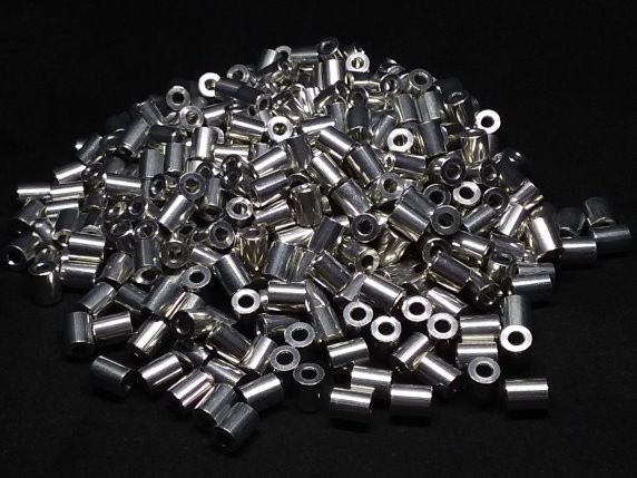 Aluminum Spacer 1/4 OD x #4 Hole x 5/16 Long