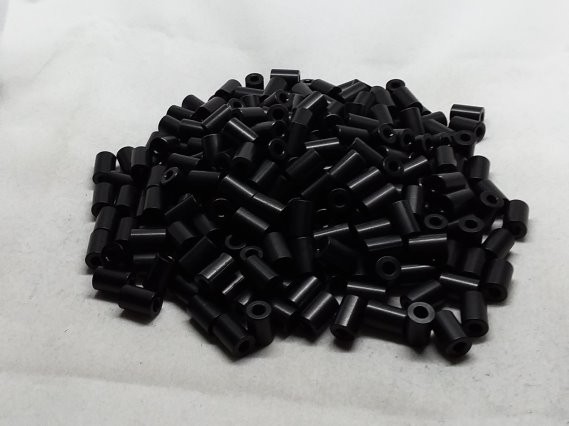 Aluminum Spacer 1/4 OD x #4 Hole x 3/8 Long - Black Anodized