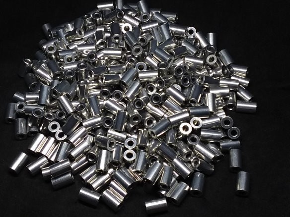 Aluminum Spacer 1/4 OD x #4 Hole x 13/32 Long