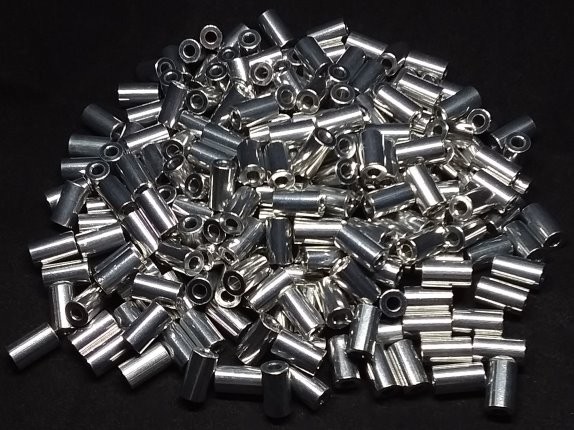 Aluminum Spacer 1/4 OD x #4 Hole x 7/16 Long