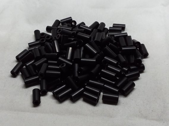 Aluminum Spacer 1/4 OD x #4 Hole x 1/2 Long - Black Anodized