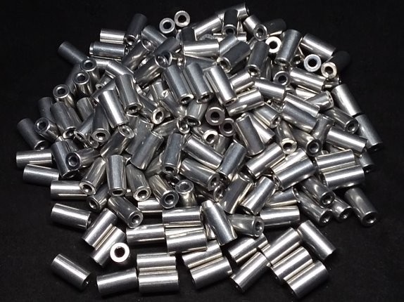Aluminum Spacer 1/4 OD x #4 Hole x 1/2 Long
