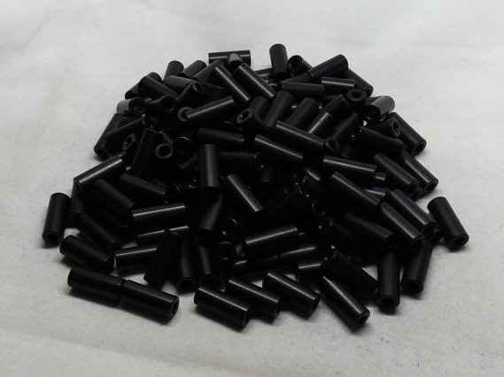 Aluminum Spacer 1/4 OD x #4 Hole x 5/8 Long - Black Anodized 