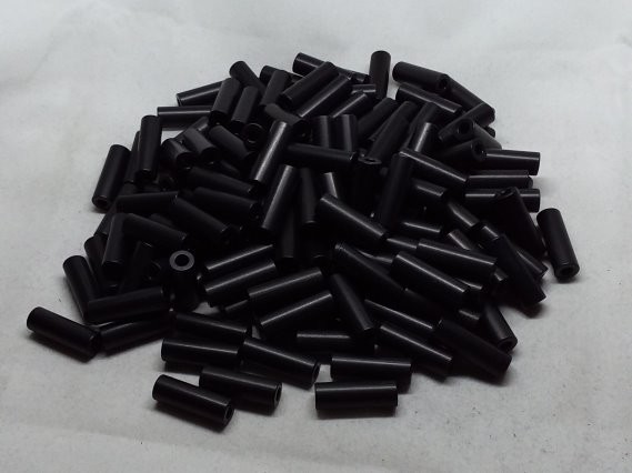 Aluminum Spacer 1/4 OD x #4 Hole x 3/4 Long - Black Anodized