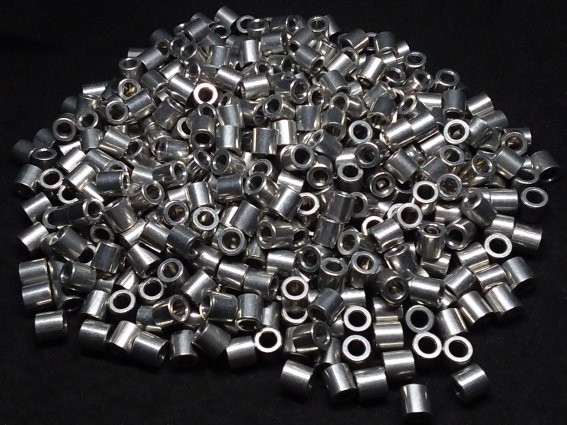 Aluminum Spacer 1/4 OD x #6 Hole x 1/4 Long