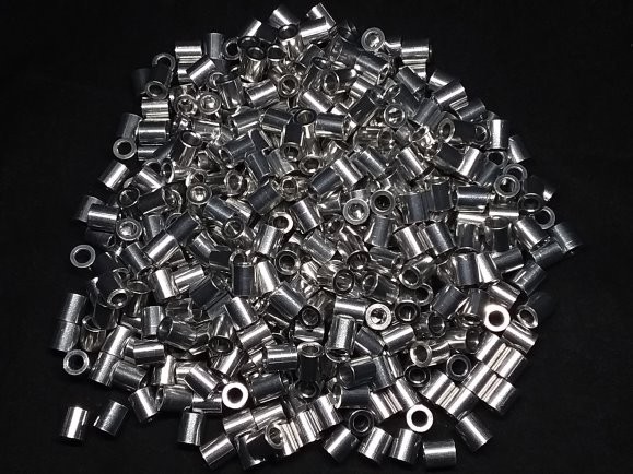 Aluminum Spacer 1/4 OD x #6 Hole x 9/32 Long