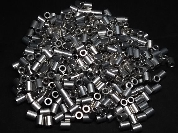 Aluminum Spacer 1/4 OD x #6 Hole x 5/16 Long