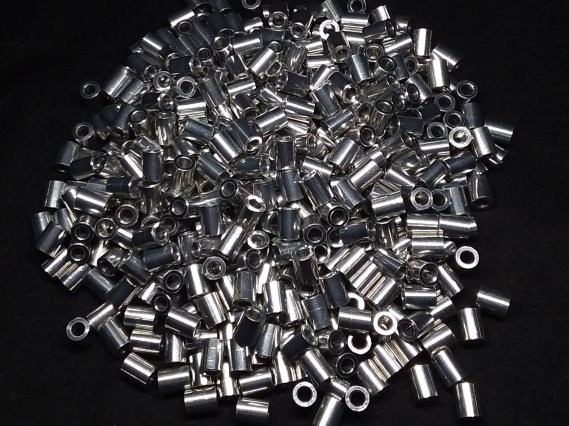 Aluminum Spacer 1/4 OD x #6 Hole x 21/64 Long