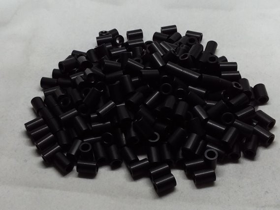 Aluminum Spacer 1/4 OD x #6 Hole x 3/8 Long - Black Anodized