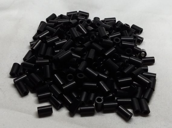 Aluminum Spacer 1/4 OD x #6 Hole x 7/16 Long - Black Anodized