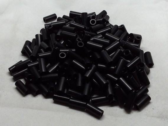 Aluminum Spacer 1/4 OD x #6 Hole x 9/16 Long - Black Anodized