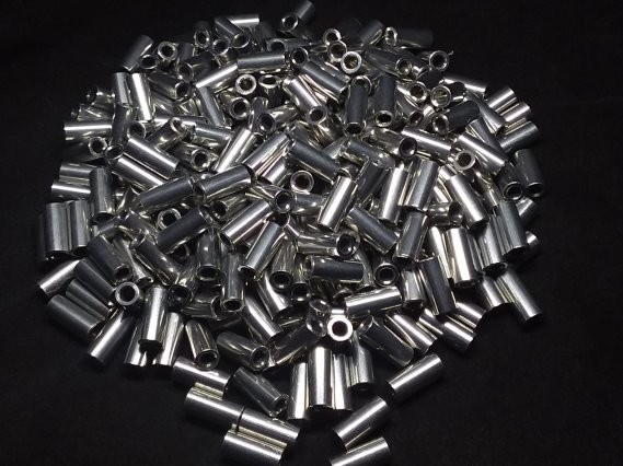 Aluminum Spacer 1/4 OD x #6 Hole x 9/16 Long