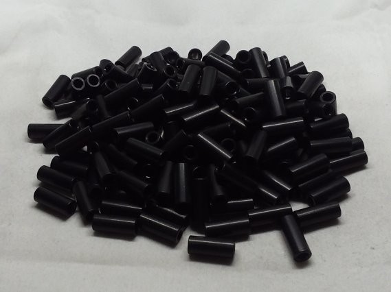 Aluminum Spacer 1/4 OD x #6 Hole x 5/8 Long - Black Anodized 