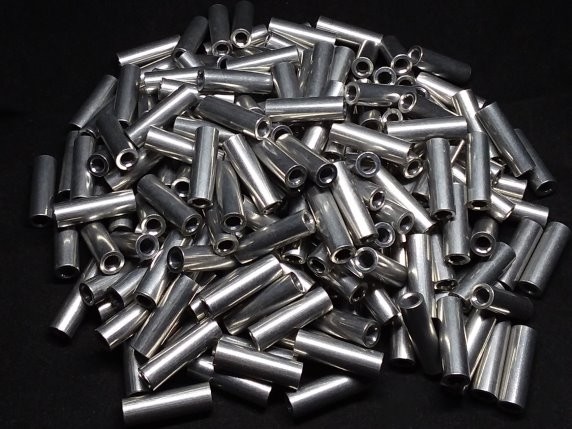 Aluminum Spacer 1/4 OD x #6 Hole x 13/16 Long