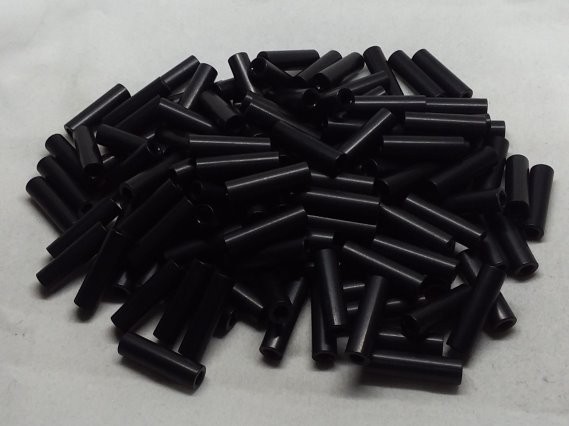 Aluminum Spacer 1/4 OD x #6 Hole x 7/8 Long - Black Anodized