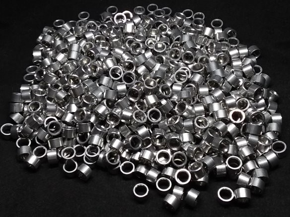 Aluminum Spacer 1/4 OD x #10 Hole x 5/32 Long