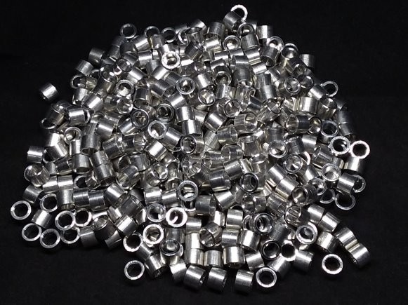 Aluminum Spacer 1/4 OD x #8 Hole x 3/16 Long