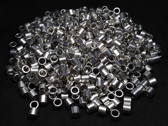 Aluminum Spacer 1/4 OD x #8 Hole x 13/64 Long