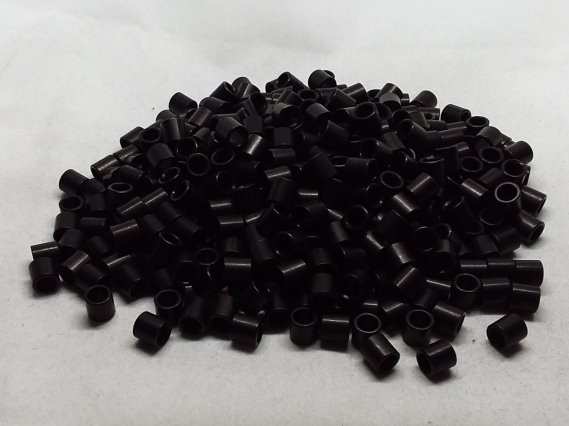 Aluminum Spacer 1/4 OD x #8 Hole x 1/4 Long - Black Anodized