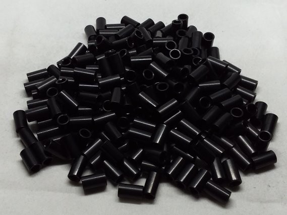 Aluminum Spacer 1/4 OD x #8 Hole x 7/16 Long - Black Anodized