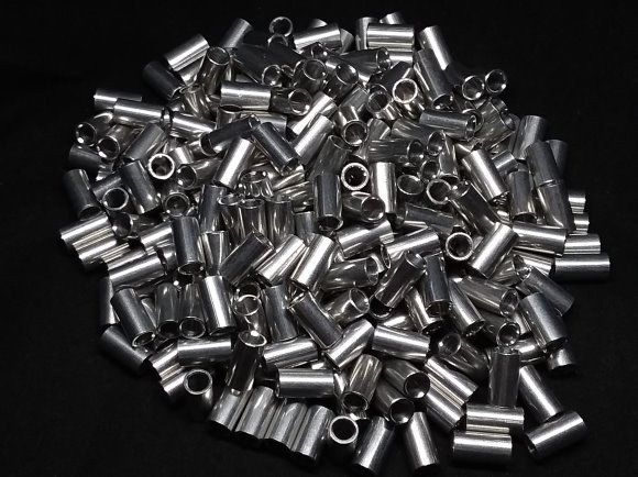 Aluminum Spacer 1/4 OD x #8 Hole x 15/32 Long