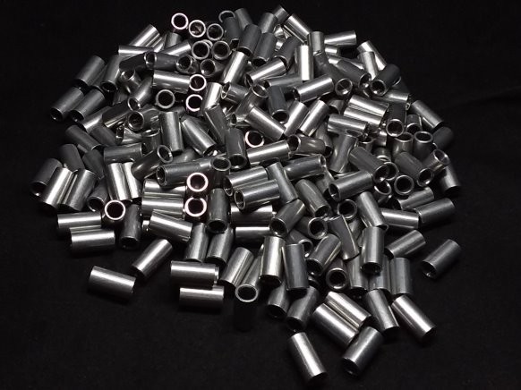 Aluminum Spacer 1/4 OD x #8 Hole x 31-64 Long