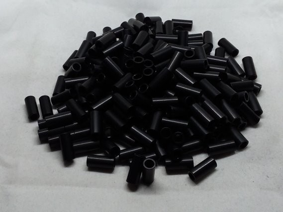 Aluminum Spacer 1/4 OD x #8 Hole x 9/16 Long - Black Anodized