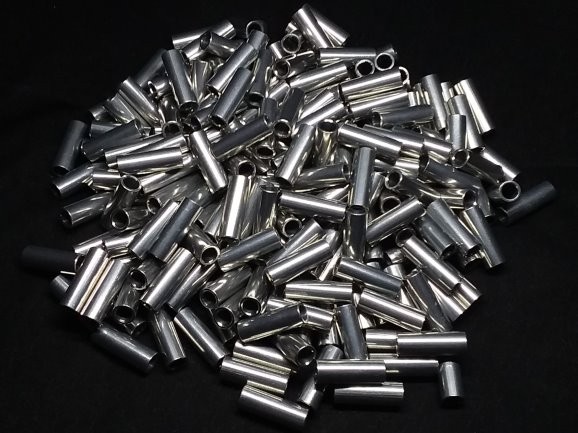 Aluminum Spacer 1/4 OD x #8 Hole x 23/32 Long