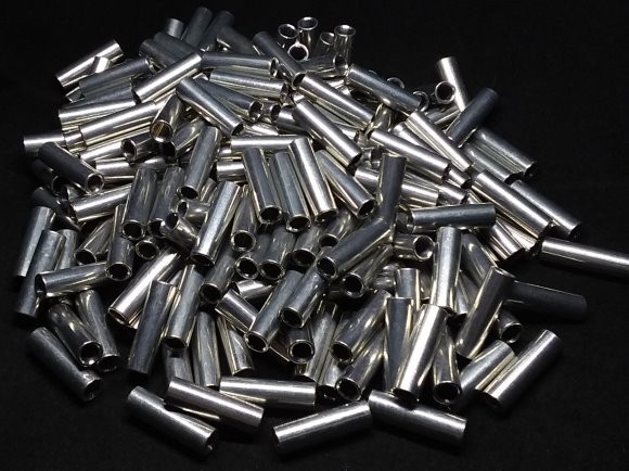 Aluminum Spacer 1/4 OD x #8 Hole x 27/32 Long