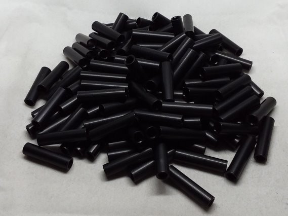 Aluminum Spacer 1/4 OD x #8 Hole x 1.000 Long - Black Anodized