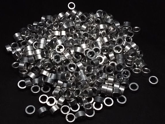 Aluminum Spacer 5/16 OD x #10 Hole x 11/64 Long