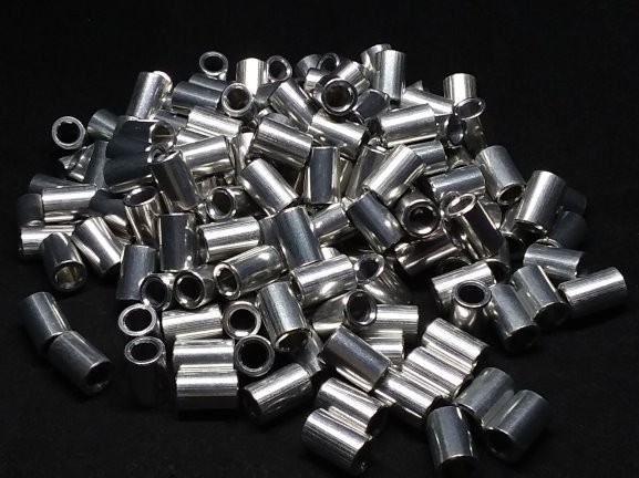 Aluminum Spacer 5/16 OD x #10 Hole x 15/32 Long