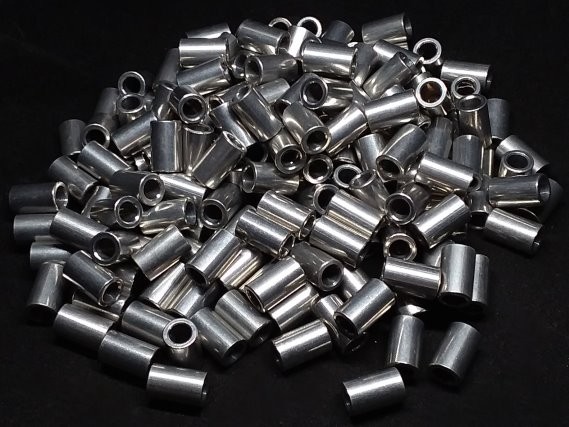 Aluminum Spacer 5/16 OD x #10 Hole x 1/2 Long