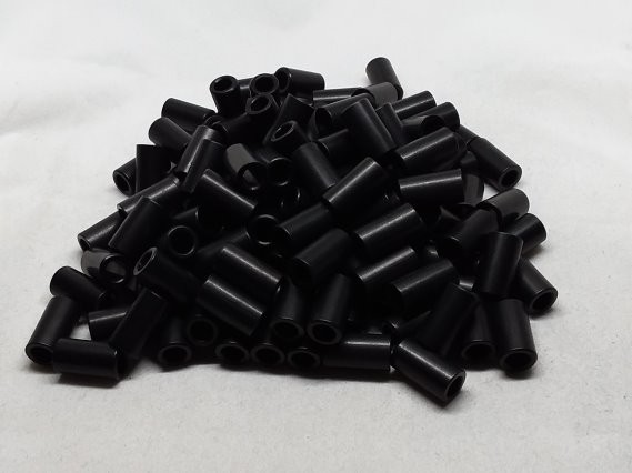 Aluminum Spacer 5/16 OD x #10 Hole x 9/16 Long - Black Anodized