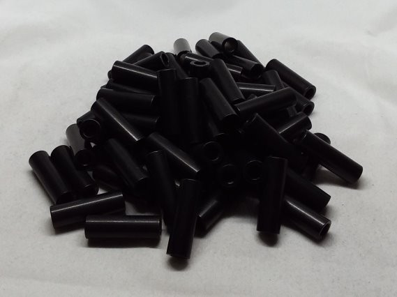 Aluminum Spacer 5/16 OD x #10 Hole x 1.000 Long - Black Anodized