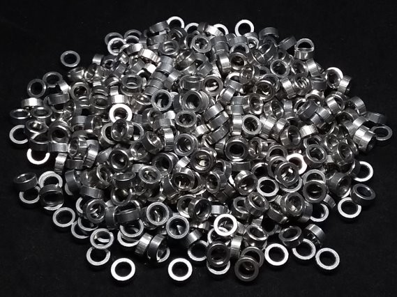 Aluminum Spacer 5/16 OD x #10 Hole x 1/8 Long