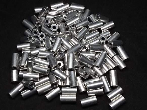 Aluminum Spacer 5/16 OD x #6 Hole x 5/8 Long