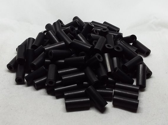 Aluminum Spacer 5/16 OD x #8 Hole x 3/4 Long - Black Anodized