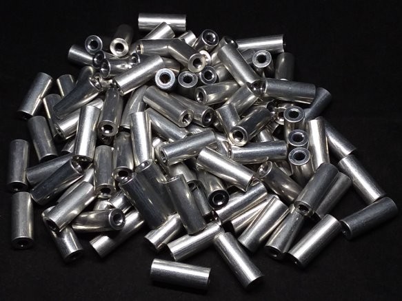 Aluminum Spacer 5/16 OD x #6 Hole x 13/16 Long