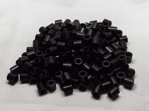 Aluminum Spacer 5/16 OD x #8 Hole x 5/16 Long - Black Anodized