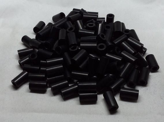 Aluminum Spacer 5/16 OD x #8 Hole x 9/16 Long - Black Anodized 