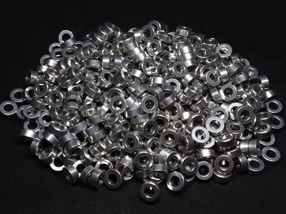 Aluminum Spacer 3/8 OD x #10 Hole x 5/32 Long