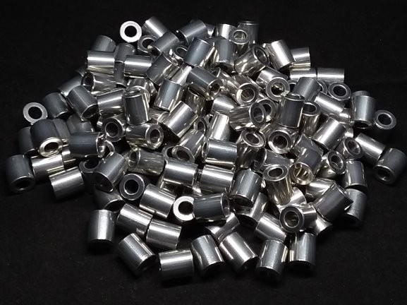 Aluminum Spacer 3/8 OD x #10 Hole x 7/16 Long